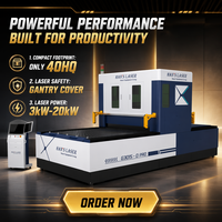 Máquina de Corte Láser de Fibra Han's Laser 120m/min 3015, Máquina de Corte Láser de Fibra CNC de 3000W para Corte de Metal