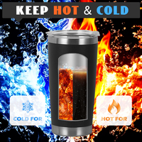 Gobelets isothermes personnalisés avec logo, 20 oz, revêtement poudré, double paroi en acier inoxydable, isolation sous vide, mug de voyage personnalisé avec couvercle