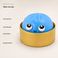 Jouet anti-stress en vinyle en forme de chignon mignon, à presser, pour enfants, adultes, bureau, école, récompenses