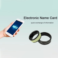 Kunden spezifisches 13,56 MHz Hochfrequenz-NFC-tragbares Smart-Ring-Tag Des Fire Light Chip NFC-Zahlungs zugriffs kontroll verwaltung