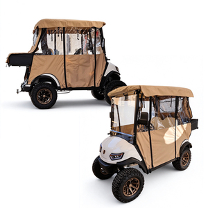 Carrito de Golf Eléctrico con Techo de Lona de Primera Calidad, 48V, Faros LED, para Uso en Resorts - Product Image 1
