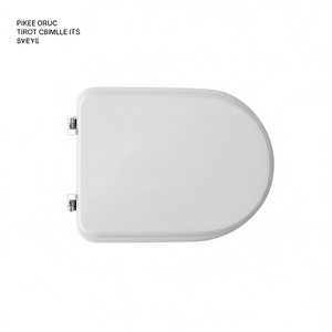 Asiento de inodoro para Cielo Vaso Ares Forma 7, blanco, 50.5 cm de longitud, bisagras de bucle - Product Image 3