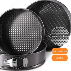 Lock Non-Stick <b>Cake</b> <b>Mold</b> with Mousse Honeycomb Buckle Carbon Steel Plate Live Bottom <b>Mold</b>-Baking Tools - Product Image 4