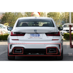 ชุดแต่งปลายท่อไอเสียสแตนเลสสำหรับ BMW ซีรีส์ 3 รุ่น G20 G28 ถึง M340i ปี 2023+ พร้อมแผ่นปิดปลายท่อไอเสีย อุปกรณ์ตกแต่งรถยนต์ - Product Image 3