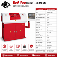 Tour CNC miniature SIEG De6 Eco(KC6S)- 808D avec porte-outils à 4 positions, portée de coupe de 250 mm, pour laboratoire et éducation, machine OEM