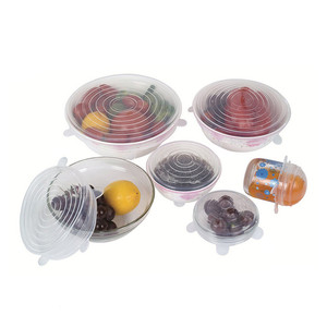 Tapas de Silicona Reutilizables para Almacenamiento de Alimentos, Paquete de 6, Varios Tamaños - Product Image 2