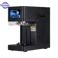 Machine de scellage entièrement automatique 220V sans moule pour la mise en conserve du café, scelleuse de boîtes de conserve de table entièrement automatique