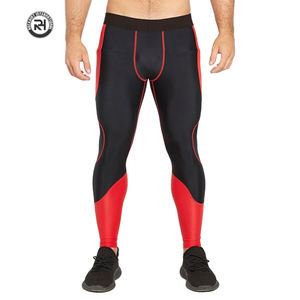 Custom Men's Sports <b>Leggings</b> Base Layer Pants OEM Compression Wear Supplier Spandex/<b>Polyester</b> Breathable Quick Dry Custom Colors - Product Image 1