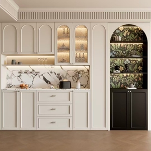 Ensemble de <span class=keywords><strong>dressing</strong></span> sur mesure autoportant de style moderne et minimaliste avec bureau et coiffeuse, grande capacité de rangement pour chambre à coucher - Product Image 3