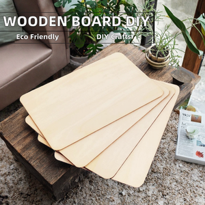 Piezas de Madera Rectangulares de Contrachapado sin Acabado para Manualidades, Decoración del Hogar y Proyectos de Bricolaje - Product Image 2