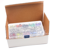 200 ensembles 10 couleurs Snap Fasteners Kit outil métal laiton Snap Prong boutons anneaux avec pince de fixation Press Tool Kit