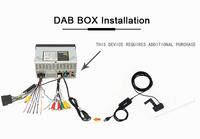 Connecteur USB ABS+Métal de haute qualité Kontec CT-DAB-Mod-001 Adaptateur radio numérique DAB pour voiture Antenne réceptrice multimédia Android