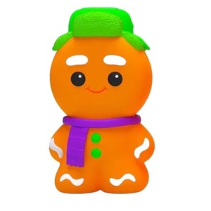 Jouet Squishy Unisexe Bonhomme en Pain d'Épices Adapté aux Jeunes de 15 à 35 Ans, Jouet Sensoriel Anti-Stress, Cadeau de Noël Parfait - Product Image 5