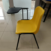Chaise de bureau moderne en métal noir avec accoudoirs, idéale pour la réception, les espaces d'attente, les visiteurs, les employés, les petits bureaux à domicile