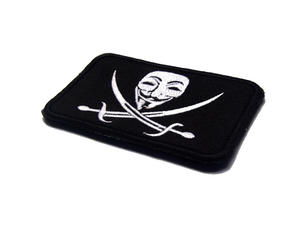 Patch brodé en tissu durable, motif visage de personnage de <span class=keywords><strong>film</strong></span> 'V' de 'Vengeance', pour masque tactique, sacs, chapeaux, vestes, DIY - Product Image 4