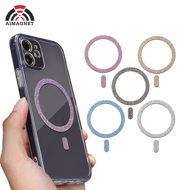 New Promotion Universal Permanent Neodymium 3M Sticker Adhesive Magnetic Wireless Charger Ring Magnet for Mag Safe Wireless
