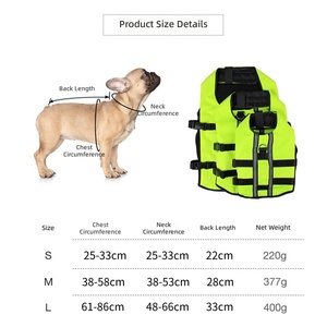 <span class=keywords><strong>Chaleco</strong></span> Salvavidas <span class=keywords><strong>para</strong></span> <span class=keywords><strong>Perros</strong></span> de Verano, Diseño Plegable Patentado, Poliéster de Alta Calidad, Impermeable, Resistente al Desgaste, Ajuste Seguro y Ajustable - Product Image 5