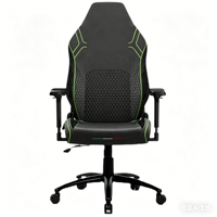 Chaise de bureau ergonomique pivotante à 360 degrés en cuir et tissu, style moderne, pour jeux vidéo, alternative aux marques de luxe