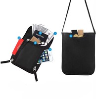Famille Passeport Titulaire Organisateur Cas RFID Blocage Carte Pochette Voyage Cou Portefeuille En Polyester