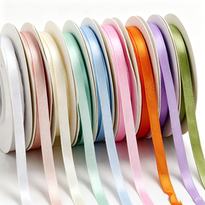 Eco-Friendly Woven Soft Sheer Plain Organza <b>Ribbon</b> for Gift Wrapping Bouquet Binding and Daily Florist Packaging Usage - Product Image 1