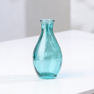 Vases en verre de style européen avec bouteille en verre coloré, coloré pour la décoration de la maison, <span class=keywords><strong>vase</strong></span> à fleurs décoratif, plante à fleurs - Product Image 3