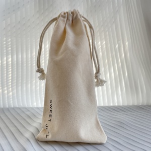 Bolsa de Lona de Algodón de Alta Calidad de 8 Oz con Cordón, para Maquillaje, Regalos, Embalaje, para Lápiz Labial - Product Image 5