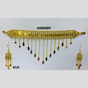 Conjunto Chik de diseño antiguo y hermoso con pendientes Joyas árabes para mujer Todos los diseños disponibles en línea - Product Image 1