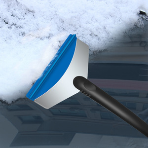 Pala para nieve de acero inoxidable para coche, raspador de hielo de goma suave Tpr de gran tamaño para uso invernal en vehículos - Product Image 4