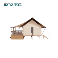 Tente de vacances de haute qualité avec espace de loisirs en plein air et grand espace, tente de glamping extensible