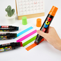 Marqueur Jumbo, marqueurs d'affiche, double pointe, largeur d'écriture de 10 mm et 17mm, 12 couleurs disponibles, encre de grande capacité LT-17