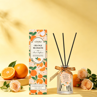 Diffuseur de parfum à bâtonnets 90 ml Fleur d'Oranger Écologique Longue Durée Agrumes Frais Floraux Parfum Corporel Moderne Luxueux pour Femme Usage Quotidien