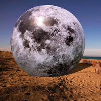 Décoration de fête et publicité événementielle : Lune géante gonflable LED pour décoration d'événements extérieurs