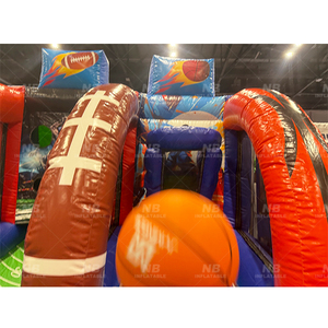 Juego de Baloncesto Inflable 2 en 1 NB, Eventos Deportivos en Equipo, Juegos Inflables para Niños y Adultos, Juegos Deportivos Inflables de Tiro - Product Image 2