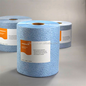 Toalla de Limpieza para Automóviles de Polipropileno No Tejido Absorbente de Aceite Azul de Alta Resistencia, Rollo de Toallas de Papel Industriales Desechables - Product Image 6