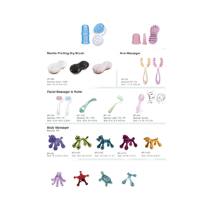 Brosse sèche s'exfoliant matérielle de corps de nylon/ABS imprimée par marbre lisse - Product Image 1