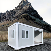 DXH Entrée de garage personnalisée préfabriquée petites maisons conteneur salle de bain moderne préfabriqué paquet plat petites maisons avec un deux chambres à coucher