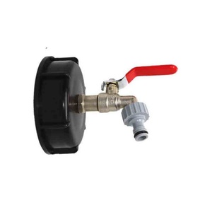 อะแดปเตอร์ถัง IBC รุ่น S100 X 8 สำหรับก๊อกน้ำขนาด 1/2, 3/4 นิ้ว สำหรับอะแดปเตอร์ทางออกทองเหลือง วาล์วน้ำฝนทองเหลือง ข้อต่อน้ำฝนทองเหลือง - Product Image 1