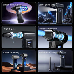 Souffleur d'<span class=keywords><strong>air</strong></span> électrique professionnel de qualité industrielle à 4 vitesses, moteur sans balais 110000 tr/min, mini jet turbo, <span class=keywords><strong>air</strong></span> <span class=keywords><strong>comprimé</strong></span>, batterie - Product Image 4