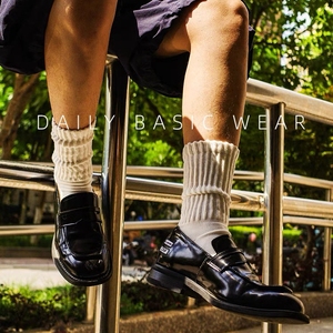 Calcetines Deportivos <span class=keywords><strong>de</strong></span> Alta Calidad, Tejidos con 85% Algodón Peinado, Estilo Retro <span class=keywords><strong>de</strong></span> los 80 y 90, Calcetines Largos y Holgados - Product Image 6