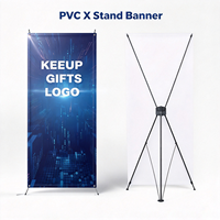 Support de bannière publicitaire en X pour salon professionnel 80x180cm, impression graphique personnalisée, support de poster rétractable, échantillon gratuit