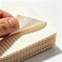 Papier ondulé anti-graisse, sûr pour le contact alimentaire, emballage à emporter