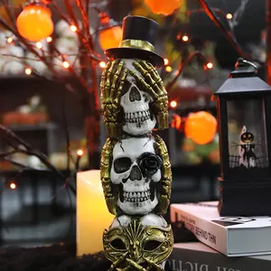 Redeco New Arrival Halloween Gift Resin Skull Halloween Decor For Wholesale