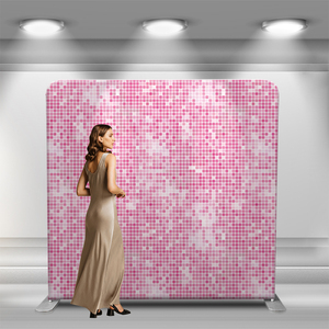 <span class=keywords><strong>Backdrop</strong></span> Foto Booth Kain Tension Cetak Kustom Dua Sisi 8x8, Pemasangan Cepat, untuk Fotografi Acara - Product Image 5