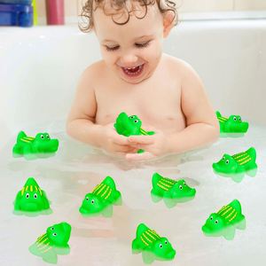 Alligator <b>Bath</b> Toy Set Mini Plastic Crocodile Float Squeak for Bathtub Baby Shower Halloween Pool Party Supply - Product Image 5