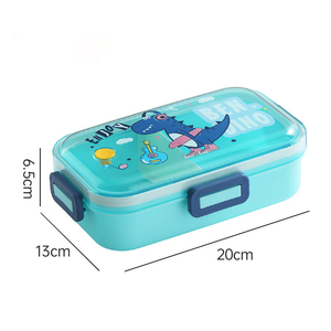 Fiambrera Bento Unicorn para niñas y niños pequeños, bonita fiambrera con tapa de bloqueo segura de 4 puntos, fiambrera para volver a la escuela - Product Image 5
