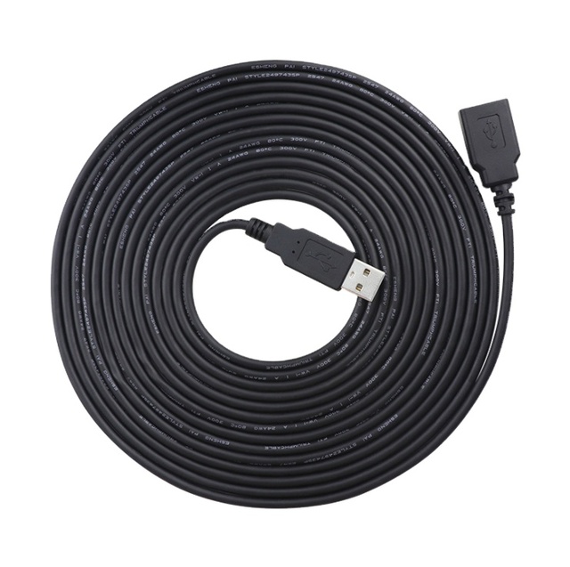 USB 2.0 Male to Female High-Speed Extension Cable with 5A Fast Charging Braid Shielding TPE Jacket PVC Material for Computer