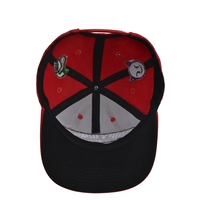 Casquette personnalisable 6 panneaux 100 % coton style streetwear hip-hop avec broderie 3D motif animal de dessin animé pour sport et pêche