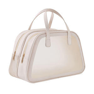 Bolsa de Almacenamiento de Cosméticos Impermeable con Cierre de Cremallera y Diseño de Letras Transparente de Moda, Venta al por Mayor 2024 - Product Image 3