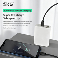Cable de Carga Rápida USB Tipo-C de 100W 20V 5A 2M con Trenzado de Nailon, Carcasa de Aleación de Aluminio USB 3.0, Cable Tipo C a C para Teléfono y Portátil