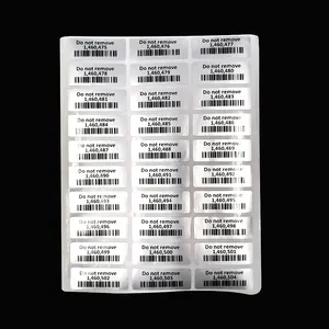 Security Void Label Stickers High Quality Custom Design Logo Printing Anti-counterfeiting Security Serial Number Anti-fake Label Remove VOID Barcode Stickers